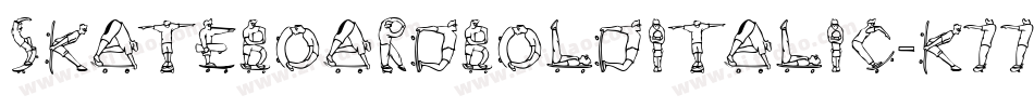 SkateboardBoldItalic-K77YD字体转换