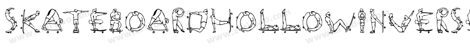 SkateboardHollowInverse-vmmrD字体转换