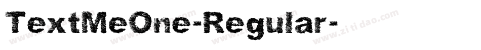 TextMeOne-Regular字体转换