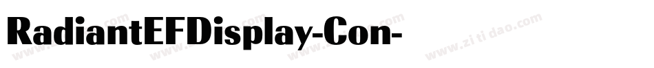 RadiantEFDisplay-Con字体转换 RadiantEFDisplay-Con字体转换