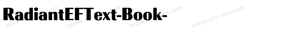 RadiantEFText-Book字体转换