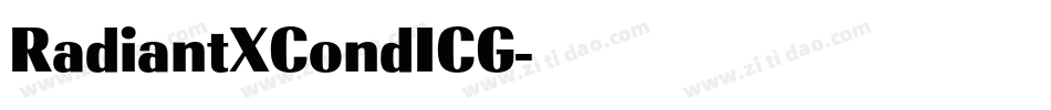 RadiantXCondICG字体转换