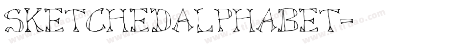 SketchedAlphabet字体转换
