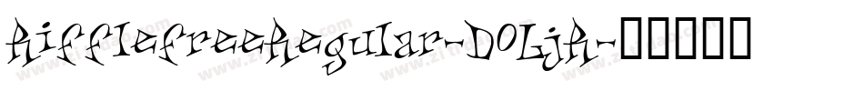 RifflefreeRegular-DOLjR字体转换