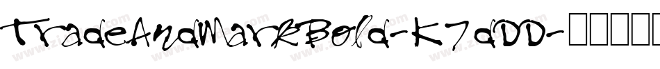 TradeAndMarkBold-K7dDD字体转换