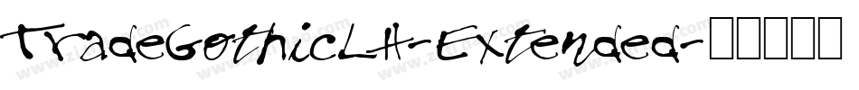 TradeGothicLH-Extended字体转换