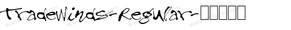 TradeWinds-Regular字体转换