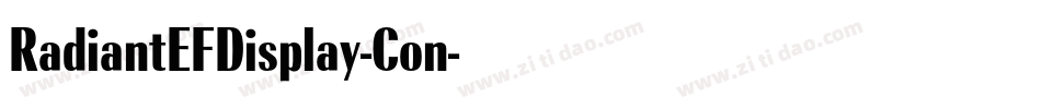 RadiantEFDisplay-Con字体转换 RadiantEFDisplay-Con字体转换