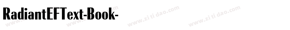 RadiantEFText-Book字体转换