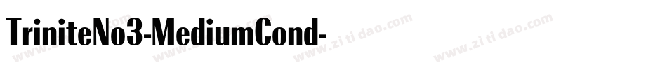 TriniteNo3-MediumCond字体转换