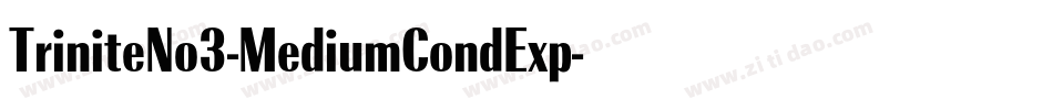TriniteNo3-MediumCondExp字体转换