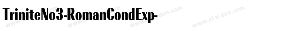 TriniteNo3-RomanCondExp字体转换