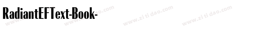 RadiantEFText-Book字体转换