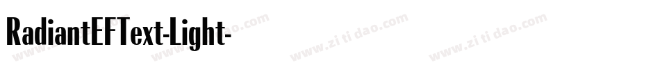 RadiantEFText-Light字体转换