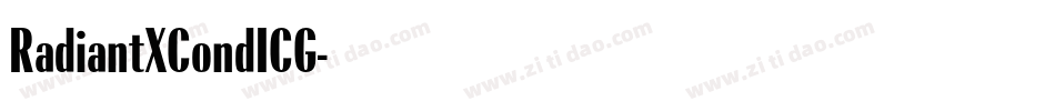 RadiantXCondICG字体转换