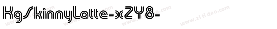 KgSkinnyLatte-xZY8字体转换