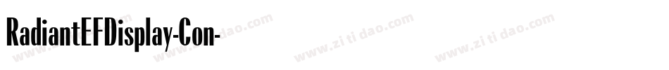 RadiantEFDisplay-Con字体转换 RadiantEFDisplay-Con字体转换