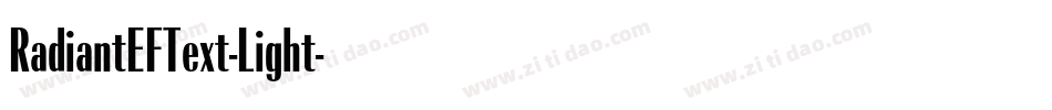 RadiantEFText-Light字体转换