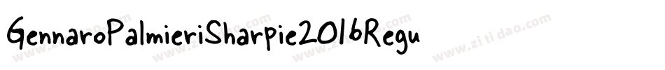 GennaroPalmieriSharpie2016Regular-BAJn字体转换