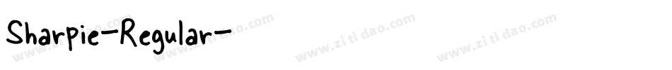 Sharpie-Regular字体转换