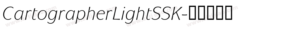 CartographerLightSSK字体转换