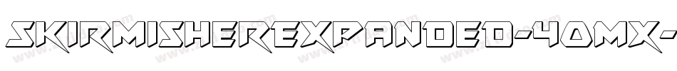 SkirmisherExpanded-4OMx字体转换