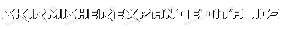SkirmisherExpandedItalic-0eBR字体转换