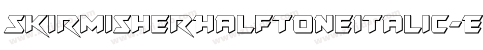 SkirmisherHalftoneItalic-EMYn字体转换