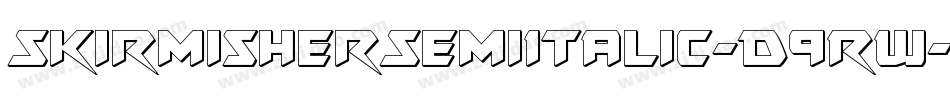 SkirmisherSemiItalic-D9RW字体转换