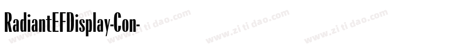 RadiantEFDisplay-Con字体转换 RadiantEFDisplay-Con字体转换