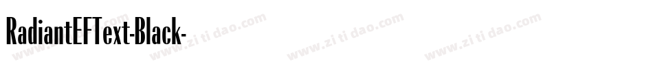 RadiantEFText-Black字体转换