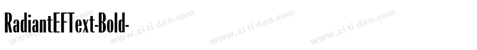 RadiantEFText-Bold字体转换