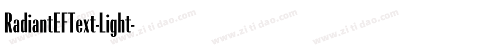 RadiantEFText-Light字体转换