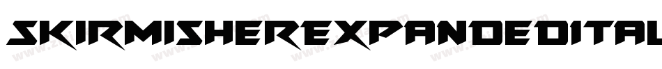 SkirmisherExpandedItalic-0eBR字体转换