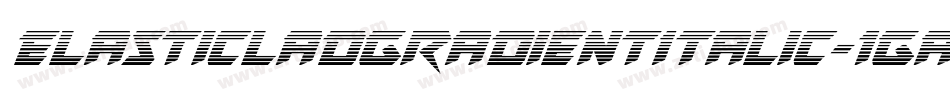 ElasticLadGradientItalic-1GaB0字体转换
