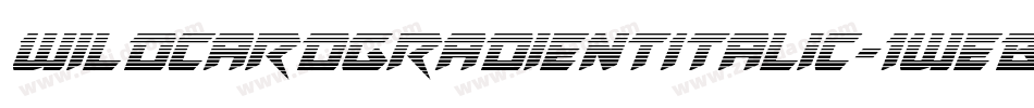 WildcardGradientItalic-1WeB字体转换