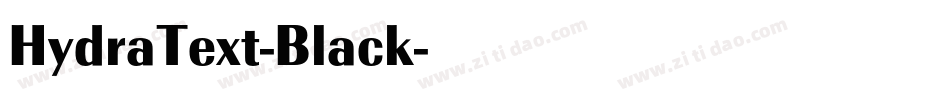 HydraText-Black字体转换