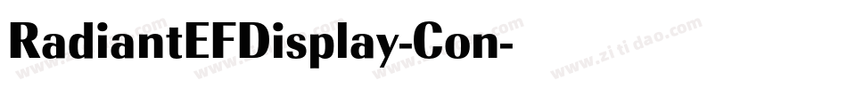 RadiantEFDisplay-Con字体转换 RadiantEFDisplay-Con字体转换