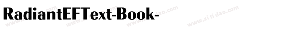 RadiantEFText-Book字体转换