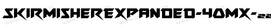 SkirmisherExpanded-4OMx字体转换