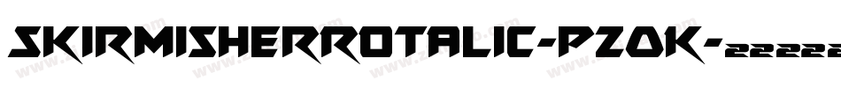 SkirmisherRotalic-pzOK字体转换