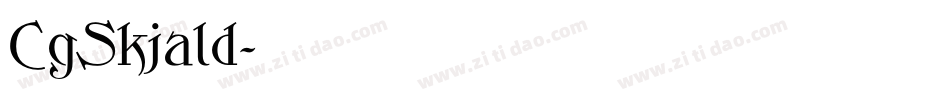CgSkjald字体转换