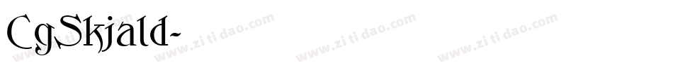 CgSkjald字体转换