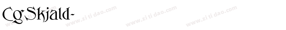 CgSkjald字体转换