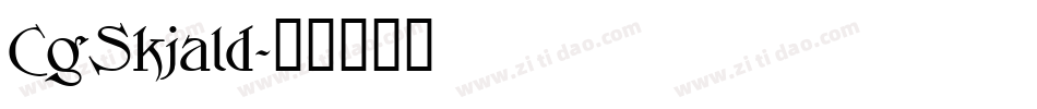 CgSkjald字体转换