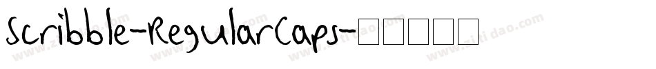 Scribble-RegularCaps字体转换