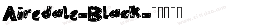Airedale-Black字体转换