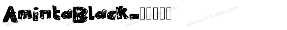 AmintaBlack字体转换