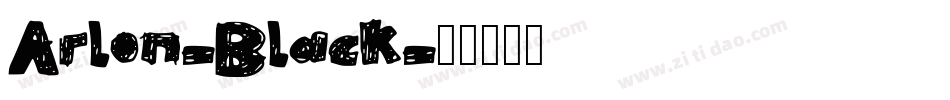 Arlon-Black字体转换