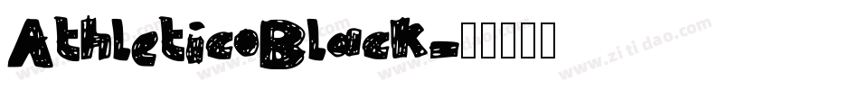 AthleticoBlack字体转换